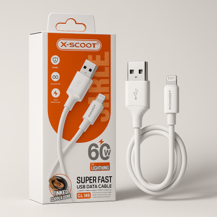 X-SCOOT (CL-149) 60W Charging Data cable USB TO TYPE-C
